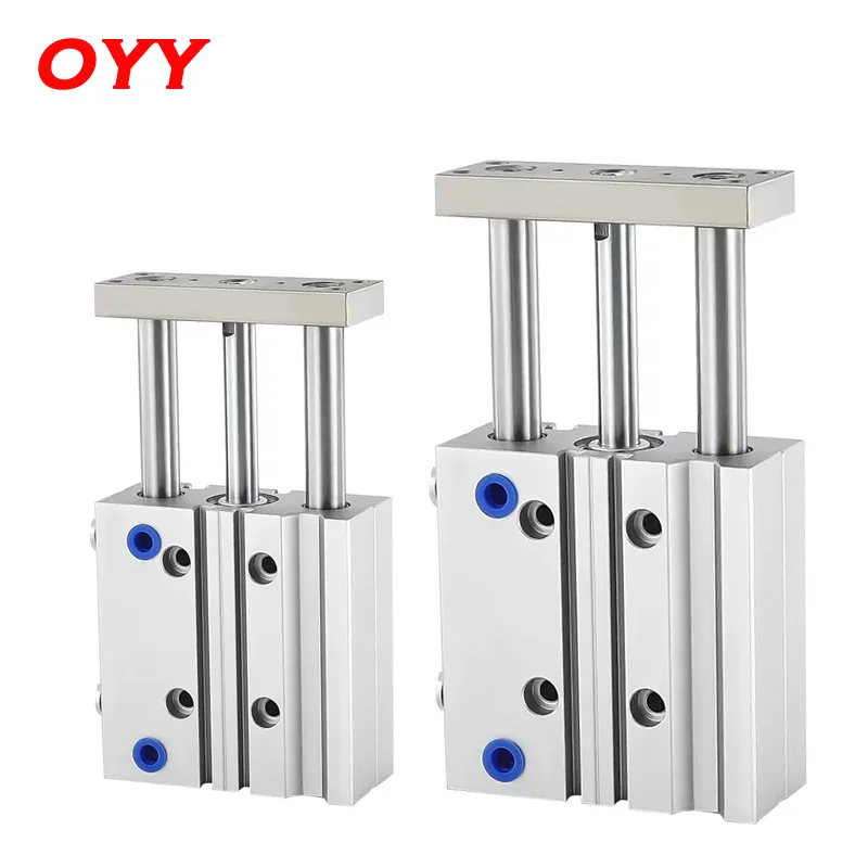 

TCM Series Guided Cylinder 12/16/20/25/32/40/50/63mm Bore Three Axes Three Rods 5-400mm Stroke With Magnet Pneumatic Cylinders