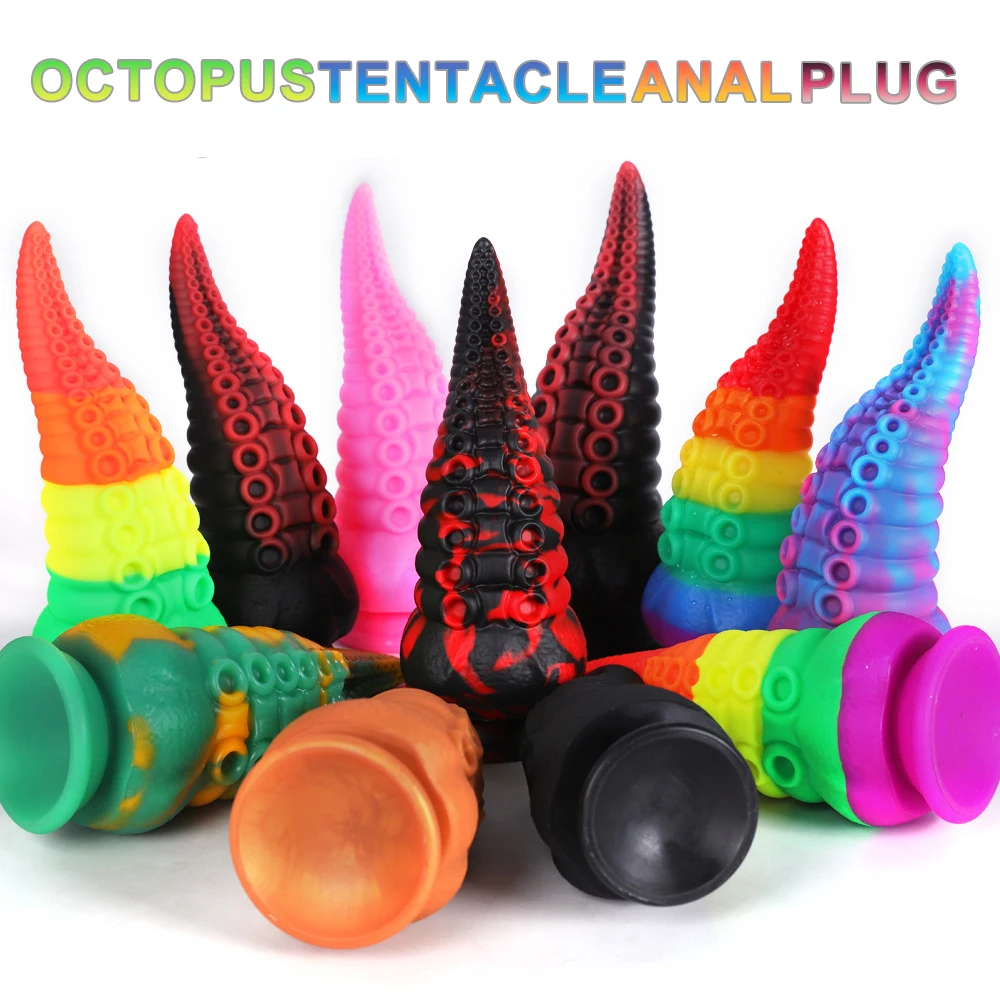 Octopus-Tentacles-Anal-Plug-Prostate-Massage-Buttplug-Anal-Sex-Toys-For-Woman-Man-Huge-Silicone