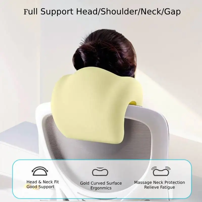 Office Chair Headrest Ergonomic Memory Foam Sleeping Pillow  Neck Waist Support Gaming Chair Backrest Cushion Nap Pillows 5