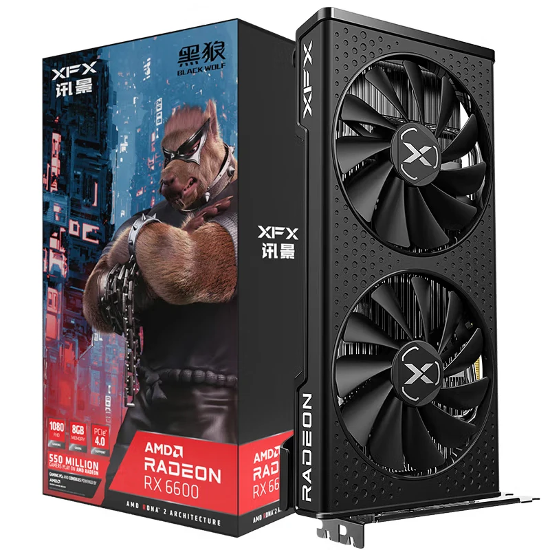 NEW-XFX-RADEON-RX-6600-8G-Mining-Video-Card-For-AMD-RX6600-8GB-6000 ...