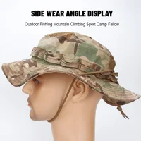 1pc/5pcs Camo Boonie Hat Sunscreen Breathable Bucket Hat Men's Outdoor Hiking Hunting Fishing Windproof Fisherman's Hat - Image 2