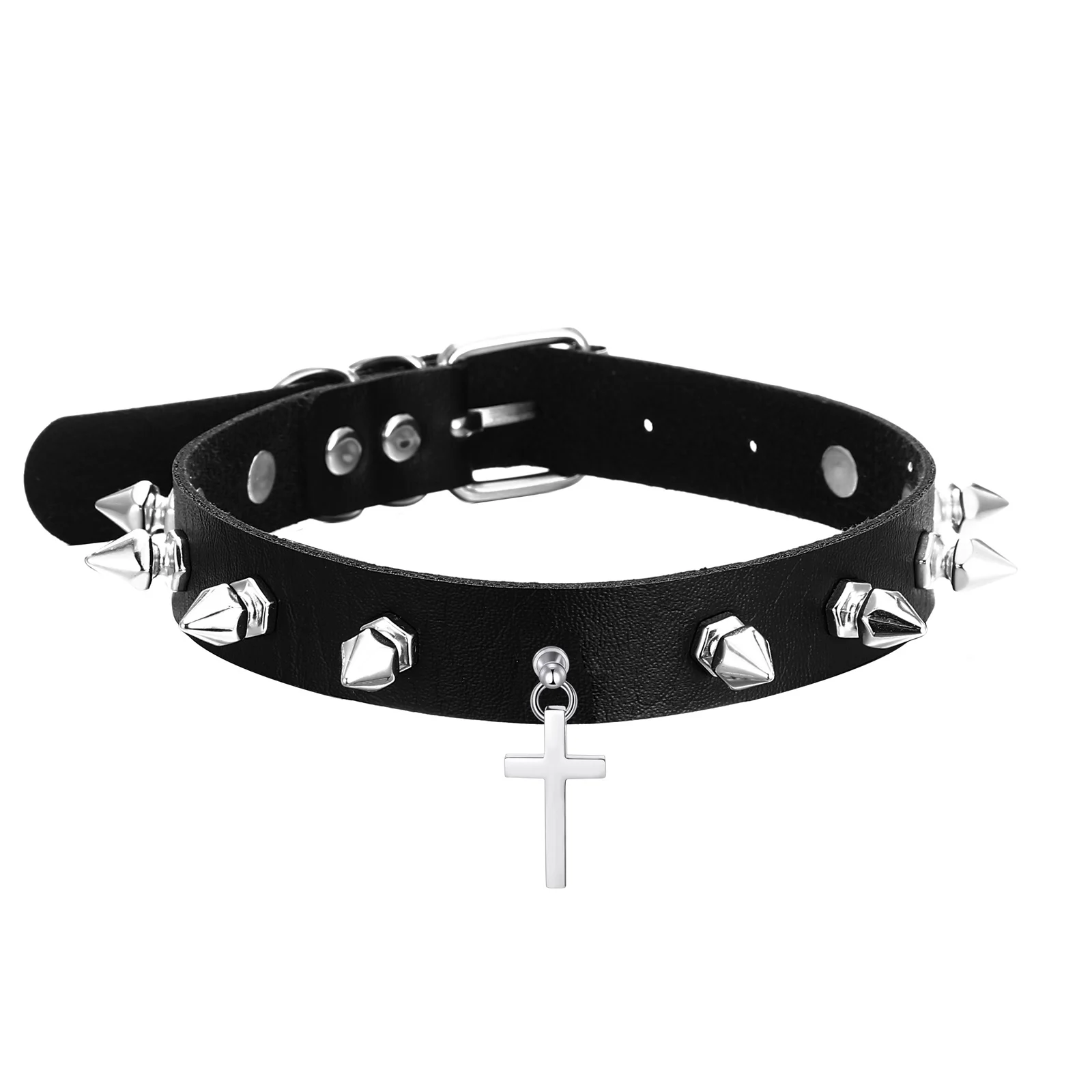 ［美品］Rosen Kreuz cross leather choker 5/13再入荷【Rosen Kreuz】guilty cross leather choker | OUR