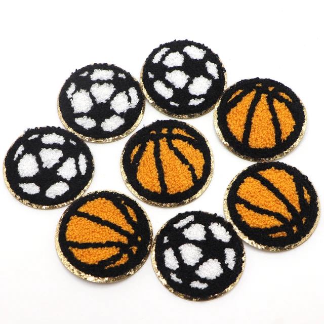 Chenille Football - Iron on Applique/Embroidered Patch