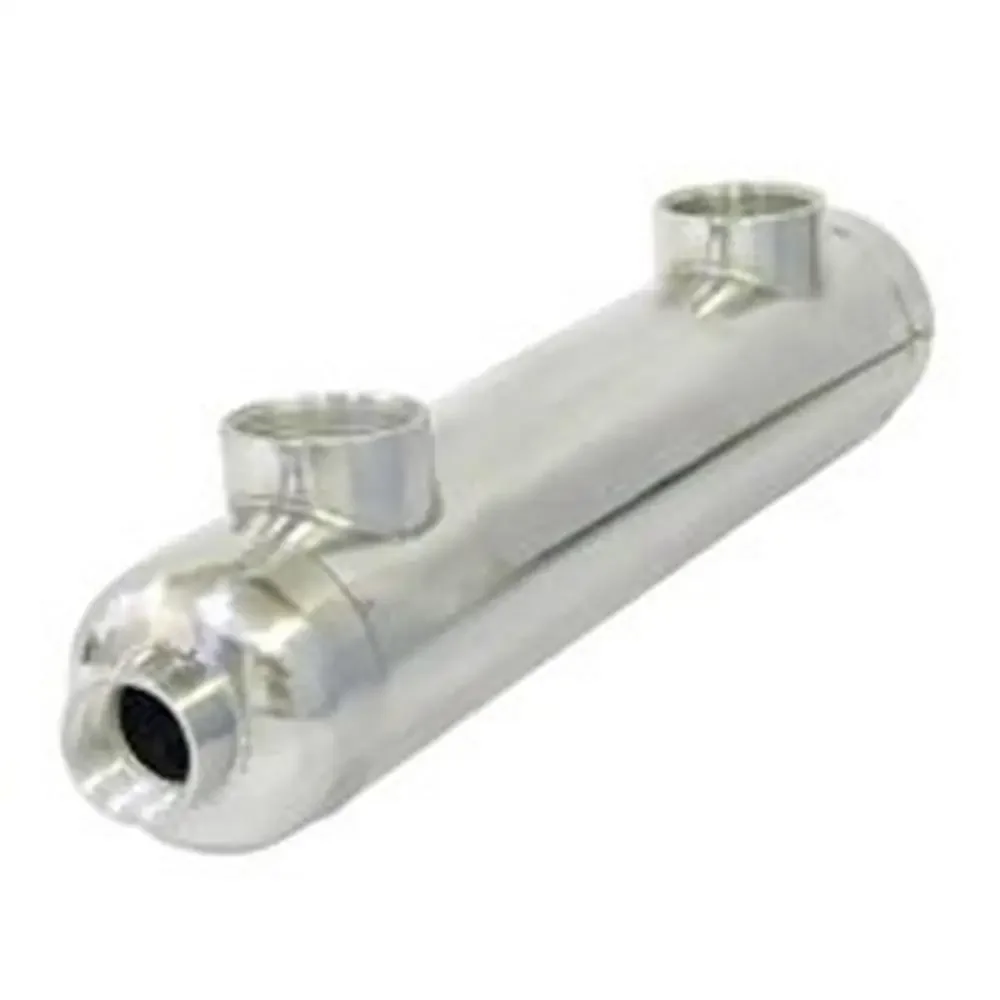 316L Stainless Steel Heat Exchanger Pool Spa Solar Hydronic Heating Oil Cooling 155 kBTU 18-248F Operating Temp 190 psi Max