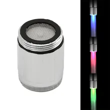 

LED Temperature Sensitive Light-up Faucet Aerator Kitchen Bathroom Glow Water Faucet Light Tap Nozzle Shower 3-Color