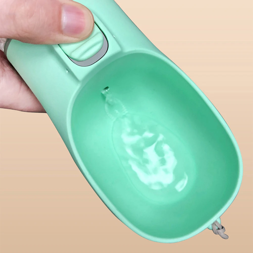 380ml 개 물컵 세척 가능한 플라스틱 개 물통 애완용품