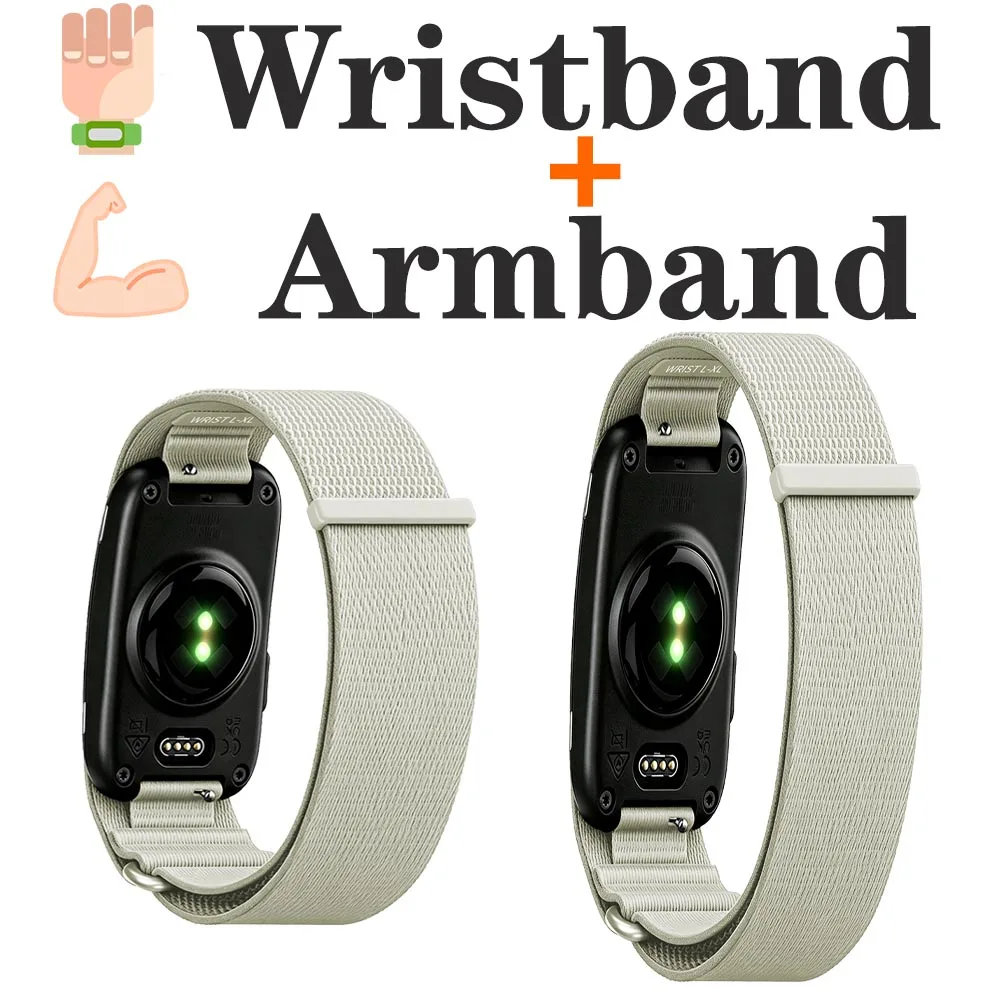 Nylon Woven Adjustable Fitness Tracker Bicep Strap - Breathable Arm Wristband Replacement