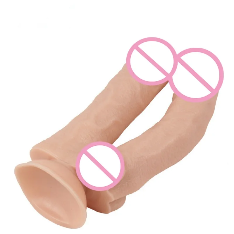 Huge Double Ended Dildo Silicone Vagina Masturbation Adult Sex Toy Couples Lesbian Anal Plug Anal Balls Bdsm Wearable Toys
