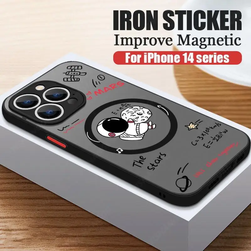 Luxury Magnetic Astronaut Shockproof Slim Case - Hard Back Cover