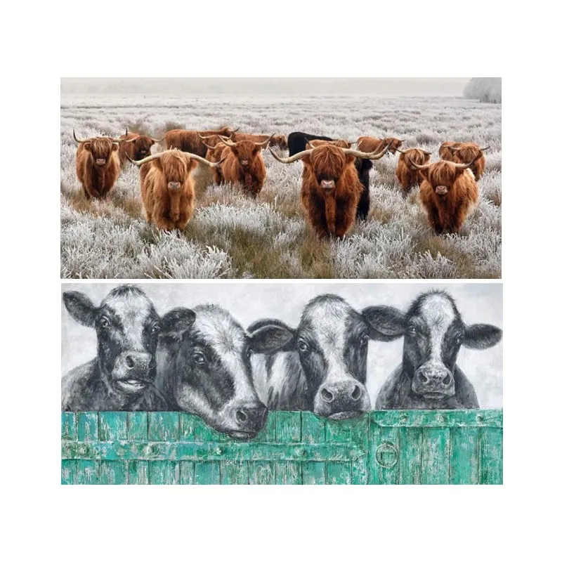 

Алмазная вышивка с изображением крупного рогатого скота, коровы