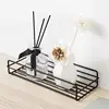 Bathroom Storage Rack Kitchen Organizer Shelf Black Shelves Corner Frame Iron Shower Punch Free Mounted Caddy Rack 3