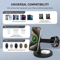 3 In 1 Magnetic Wireless Charger Stand For Magsafe iPhone 16 15 14 13 Pro Max Apple Watch 9 8 AirPods Pro Fast Charging Station - Image 5