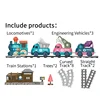 Electric Train Toy Set Car Railway Tracks Light and Sound Locomotive Engine Educational Game Boys Toys for Kids Christmas Gifts 2