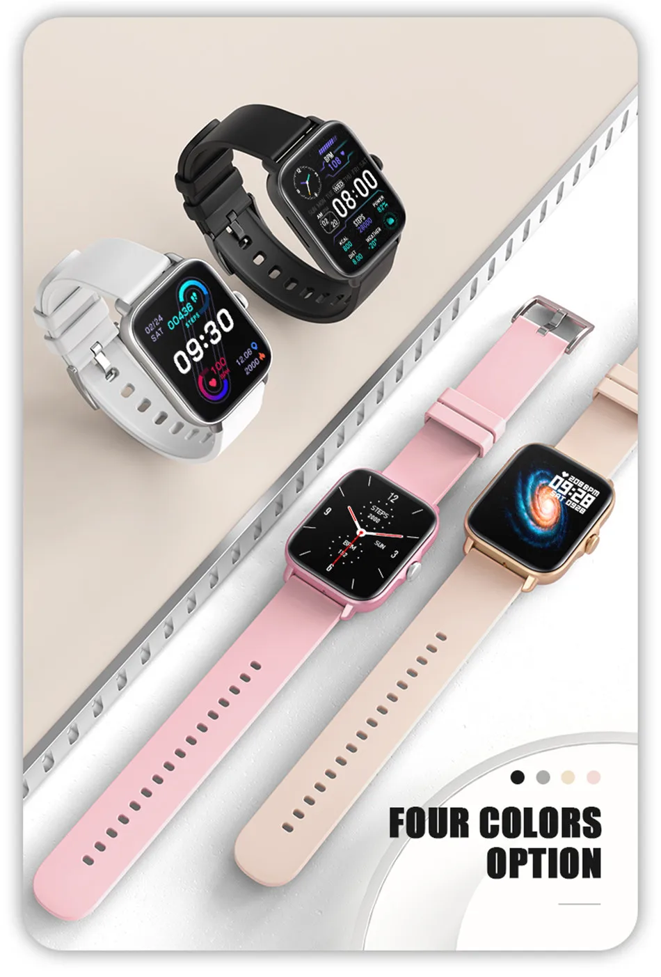 2022 New Smart Watch Women Men For Xiaomi smart Bracelet Exercise Activity Tracker IP68 Waterproof Sport Ladies Call Smart Watch