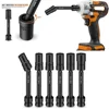1/2inch 138mm Square Interface Impact Wrench Hex Socket Head Adapter Spanner Converter 12-19mm Extended Hexagonal Socket 5