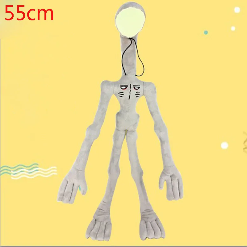 55CM Biegsamen Sirene Kopf Plüsch Spielzeug Büro Dekoration Stehend Sirene Kopf Gestopft Spielzeug Desktop Ornamente Plushie Puppen