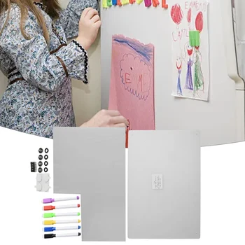 투명 아크릴 마그네틱 달력 8.27*11.69, 냉장고 달력 메시지 보드 자석 드로잉, 냉장고 게시판