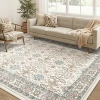 Persian Printed Living Room Carpet Advanced Retro Bedroom Plush Rug Home Decoration Sofa Coffee Table Floor Mat Ковер Tapis 러그 1