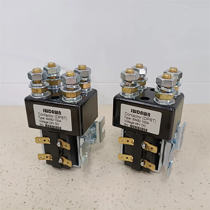 

Genuine Albright SW82 SW82-90P 24V SW82-157P 48V & Domestic SW82 Double Pole Single Throw Solenoid Contactor Relay