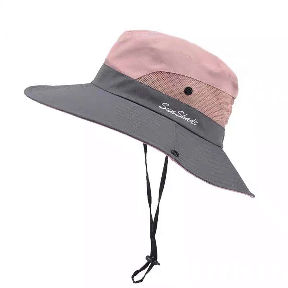 Large Brim Hiking Hat Men's Summer Outdoor Western Cowboy Hiking Mountaineering Sunshade Breathable Quick-Drying Fisherman Hat Women's Fishing Fishing Basin Hat