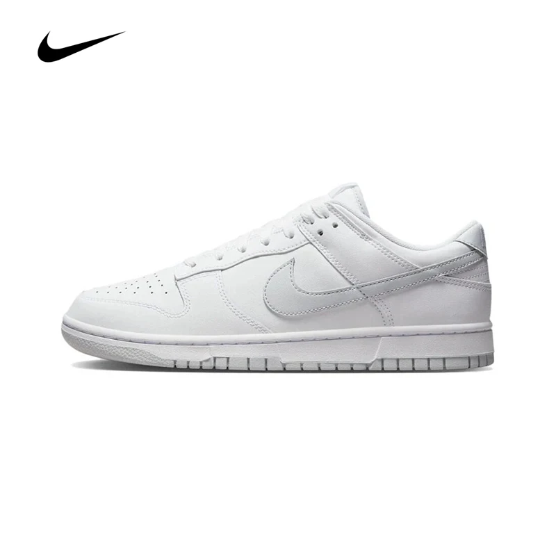 Scarpe Da Skateboard Da Uomo Originali Nike Dunk Low 'Pure Platinum' Resistenti All'Usura Sneakers Bianche Retrò Alla Moda Dv0831-101