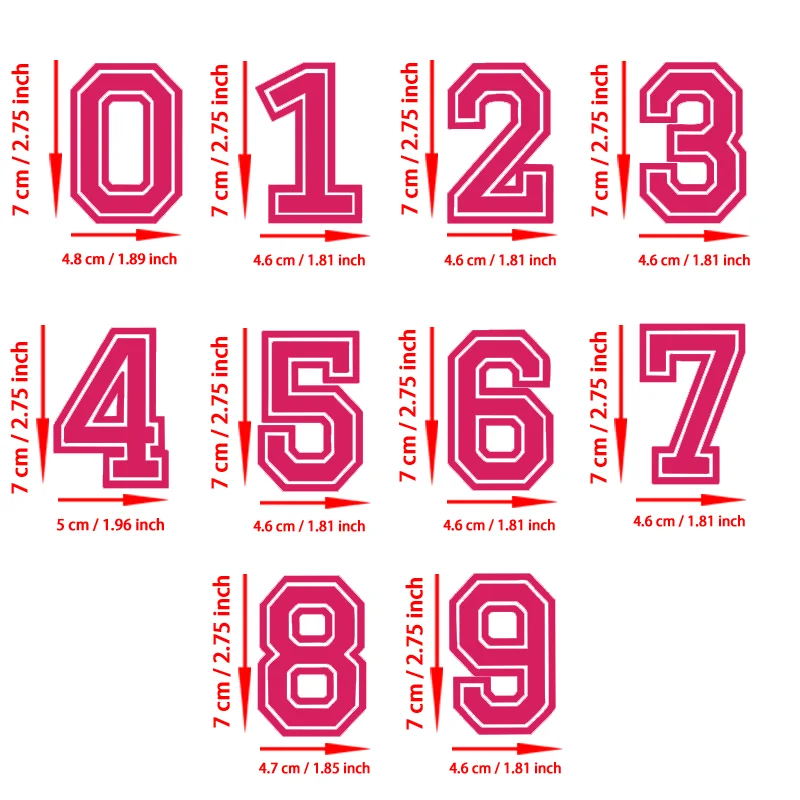 Set of 10 Mini Numerical Figures (0-9)