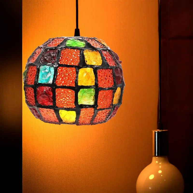 

Small Lampshade E26/E27 Indoor Light Cover Ceiling Lamp Mosaic Lampshade