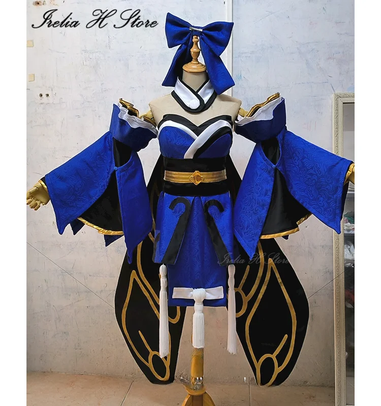 

Irelia H Store Custom size Tamamo no Mae from FGO Fate/Grand Order Tamamo no Mae Cosplay Costume Kimono Halloween Anime dress