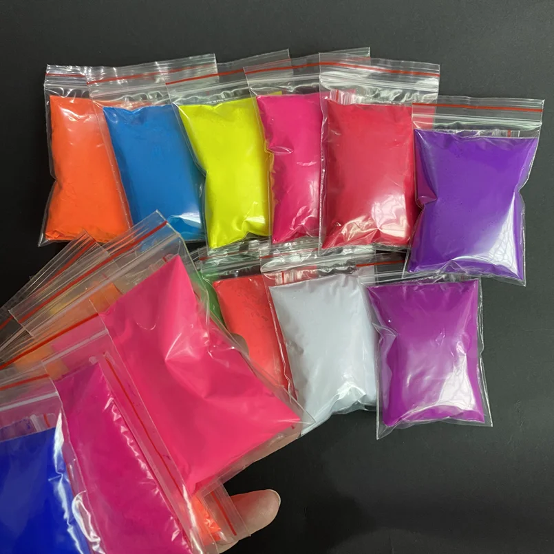 Neon Phosphor Fluorescent Pigment Powder for Nails and Crafts - 20g Bag
