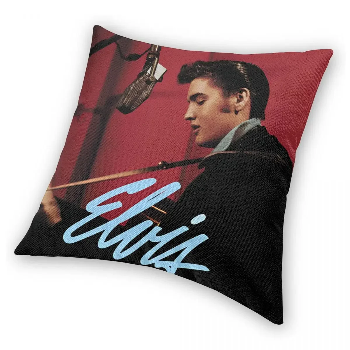 E-Elvis Presley Pillowcase Double-sided Printing Polyester Cushion Cover Decor Pillow Case Cover Home Zipper 18''