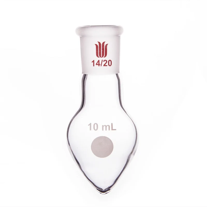 Lab Volumetric Flask SYNTHWARE Thick walled heart-shaped flask Pear shaped flask Capacity 5mL 10mL 15mL 25mL 50mL Borosilicate glass F32 lab glass supplies lab volumetric flask