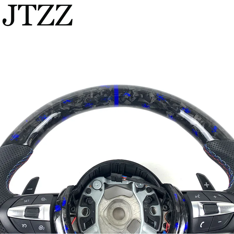 Car Steering Wheel FOR BMW F01F02F03F04F06 F10 F11 F12 F13 F15 F16 5 6 7 Series Forged Carbon Fiber Steering Wheel
