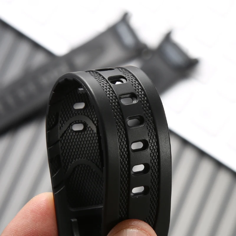 Rubber Watch Accessories for Casio Pro Trek  Prg-240 Prg-40 Strap Men's Outdoor Sports Waterproof Replacement Watchband Bracelet