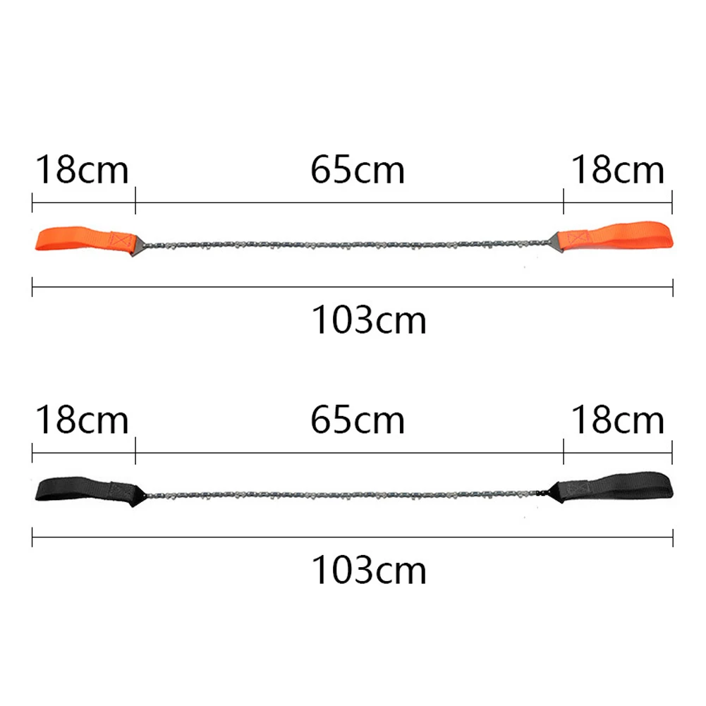 24 Inch Tree Cutting Tool Portable Logging Saws Folding Manual Steel Rope Chain Saw Sharp for Camping/Hiking/Fishing/Picnic Use folding saw hand saw multi purpose saw handheld saw steel rope chain saw woodworking saw