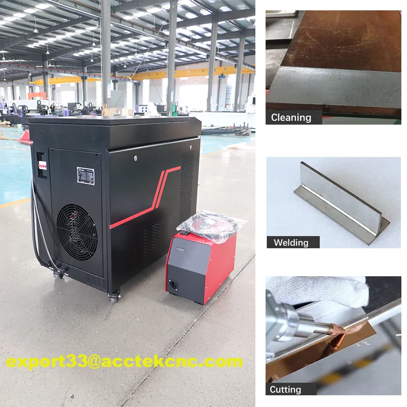 Factory Direct Sale 1000W Industrial Fiber Laser Welding Cleaning 3 in 1 machine for Stainless Steel Metal Laser Welder Cleaner 6