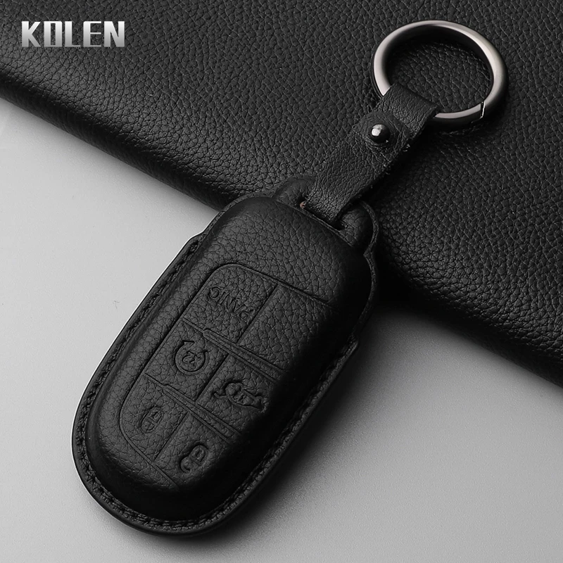 Premium Genuine Leather Car Key Case Cover
