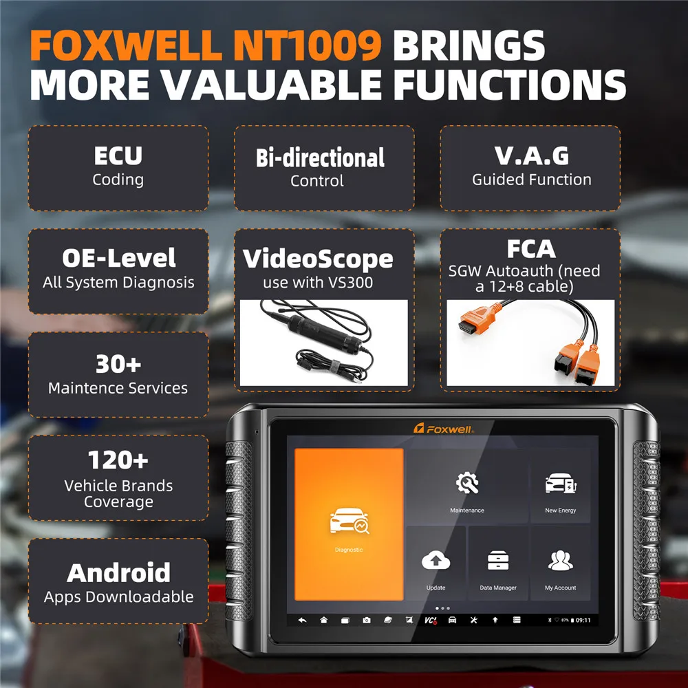 Рисунок 5 - Автомобильный сканер FOXWELL NT1009
