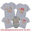 New Gingerbread Mickey Minnie Print Family Matching Christmas Shirts Funny Family Look Disneyland Xmas Trip Tops Tees Outfits 5
