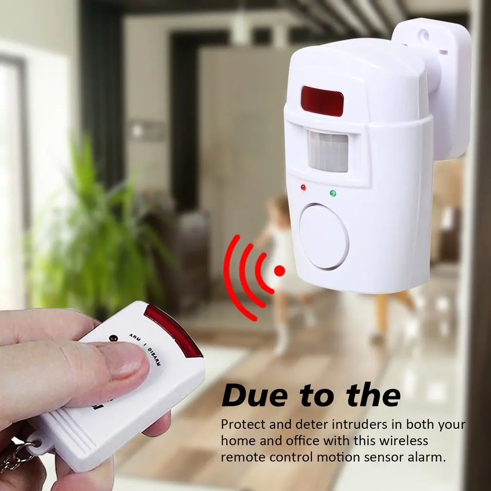 Wireless Motion Sensor Alarm Security Detector Indoor Outdoor
