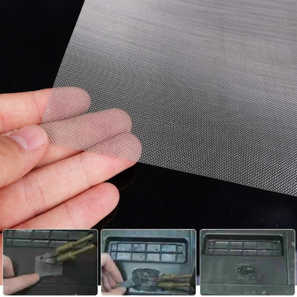 5PCS 20x15cm 용접 와이어 메쉬 그물망 스테인리스 스틸 잔해물 방지 자동차 범퍼 수리 메쉬 자동차 후드 통풍구 수리 메쉬