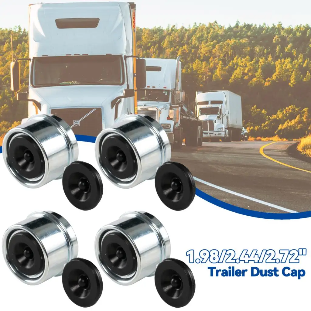 

1.98"/2.44"/2.72" Trailer Axle Wheel Hub Cover Dexter EZ Lube Bearing Dust Cap Cup Grease Cover Boat Camper RV Extra Rubber Plug