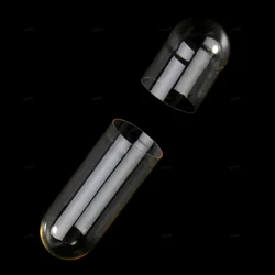 Vegan Transparent Empty Capsules - 1000 Pieces, Size Variety, Kosher & Halal Certified - Size 00 (Vegan Separated)