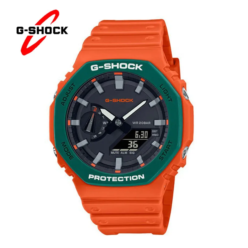 G-SHOCK GA 2100 Watches for Men Quartz Watches Fashion Leisure Sports Multi-functional Shockproof LED Dial Dual Display Watch