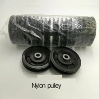 Fitness Equipment Accessories Cable Rope General Nylon Plastic Pulley U Groove  Wheel Roller Diameter 93,95,114mm 2