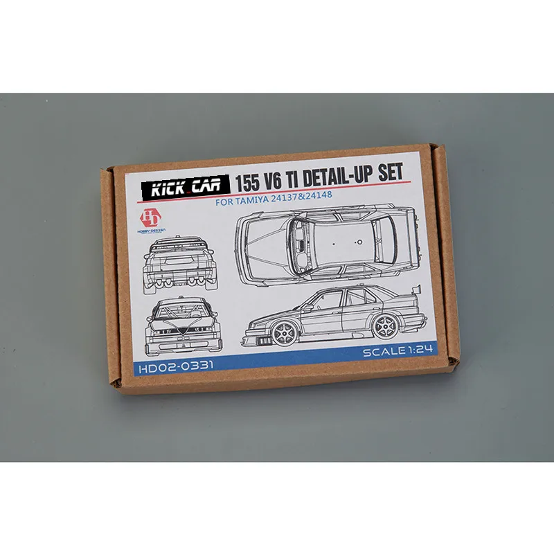 Хобби-дизайн HD02-0331 1/24 Alfa 155 V6 TI набор деталей металлическая модель автомобиля