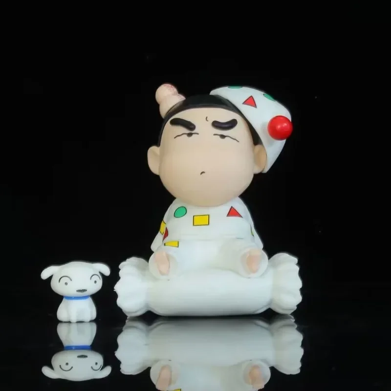 

Crayon Shin-chan Cute Xiaobai Beats Shin-chan Handmade Pajamas Sitting Doll Model Decoration for Christmas Birthday Gifts