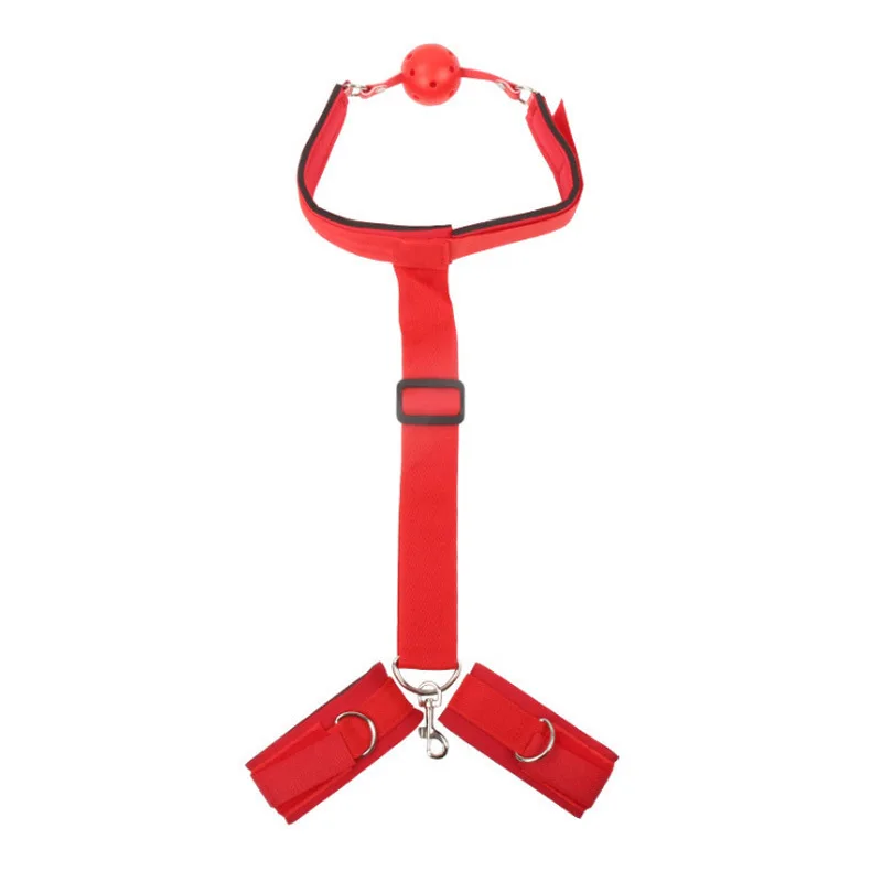 BDSM Adult Games Erotic Sex Toys for Woman Couples Restraint Ball Mouth Prank Handcuffs Fetish Bondage Restraints Sexy Shop 18+