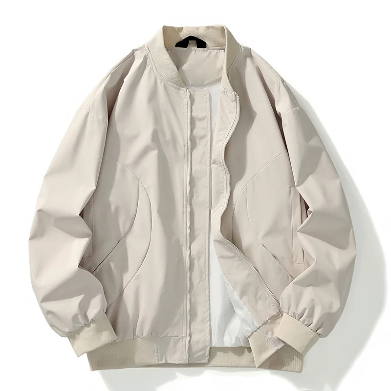 2025 Giacca da uomo primavera autunno uomo cappotto moda allentato giacca bomber da uomo abbigliamento da lavoro giacca cargo capispalla High Street 5