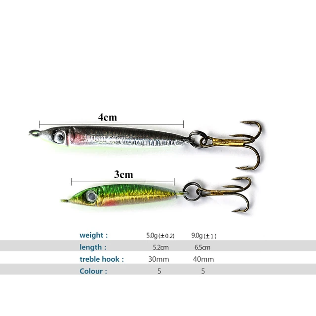 FISH KING Winter Ice Fishing Lure 5g 9g Winter Ice Fishing Pike