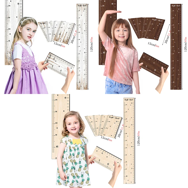 Kids Growth Chart Toddler Height Ruler Growth Wall Decor Boys Height Chart Girls Ruler Child Measurement